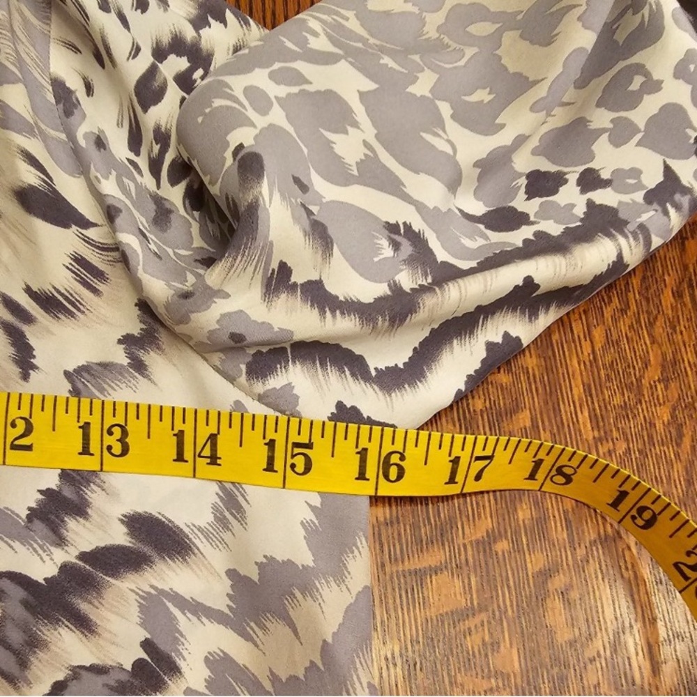 Elizabeth & James Animal Print One Shoulder Cocktail Dress Mob Wife Silk Size 2 - Picture 10 of 11